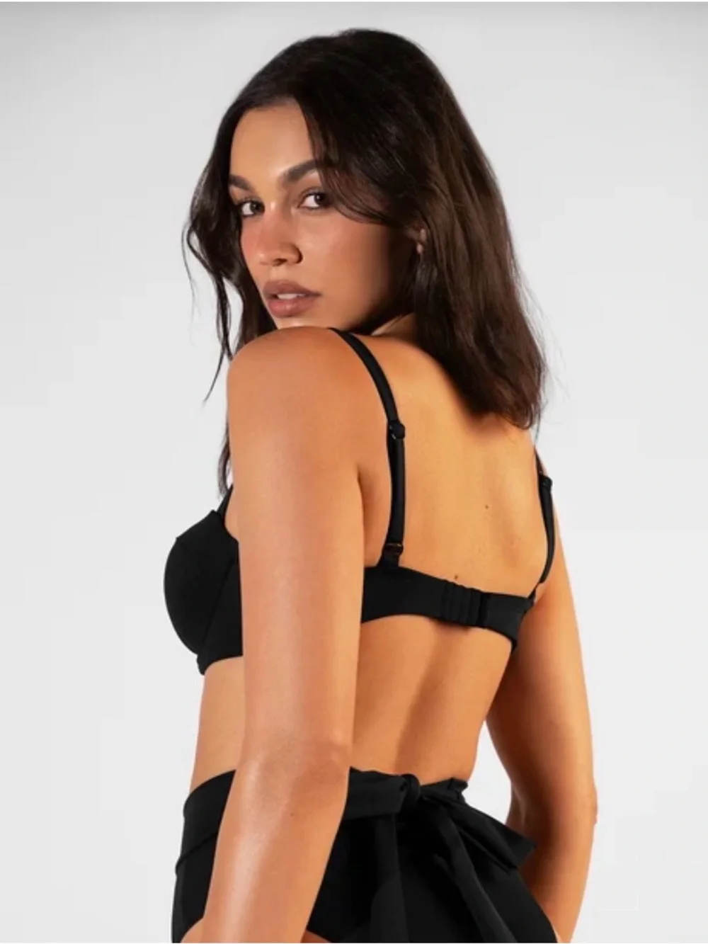 TA3 Bombshell Bikini Top Large Black DD-G NWT In Bag